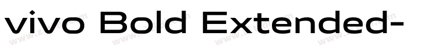 vivo Bold Extended字体转换
